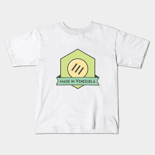 Arepa made in Venezuela Kids T-Shirt by saturngarden